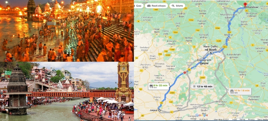 Jaipur to Haridwar Distance by Road